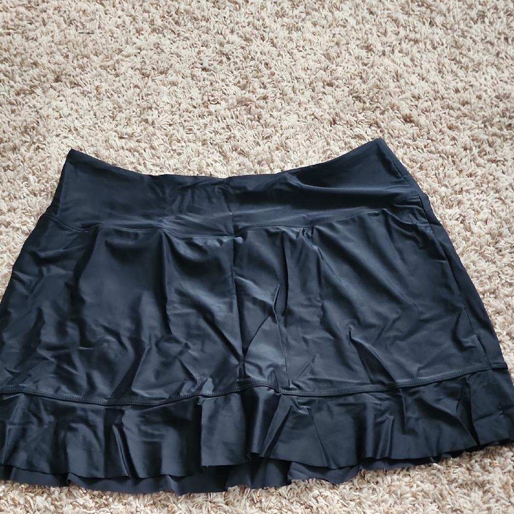 Black Swim Skirt